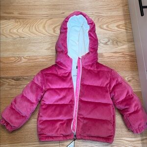 Monclaer kids Pink Hooded Puffer Jacket